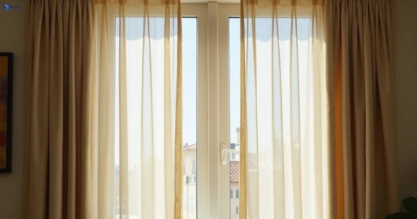 Dusty and dull curtains in west-pymble-nsw before steam cleaning